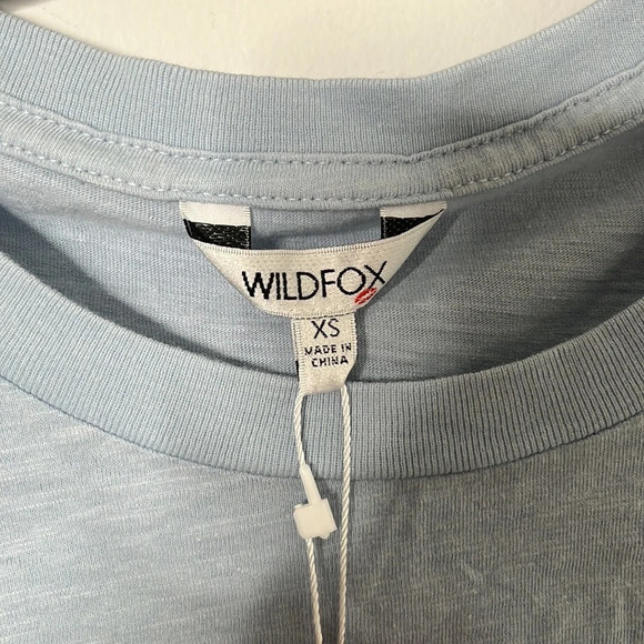 Wildfox Feelin Good Airy Blue Graphic Tee - Picture 4 of 6